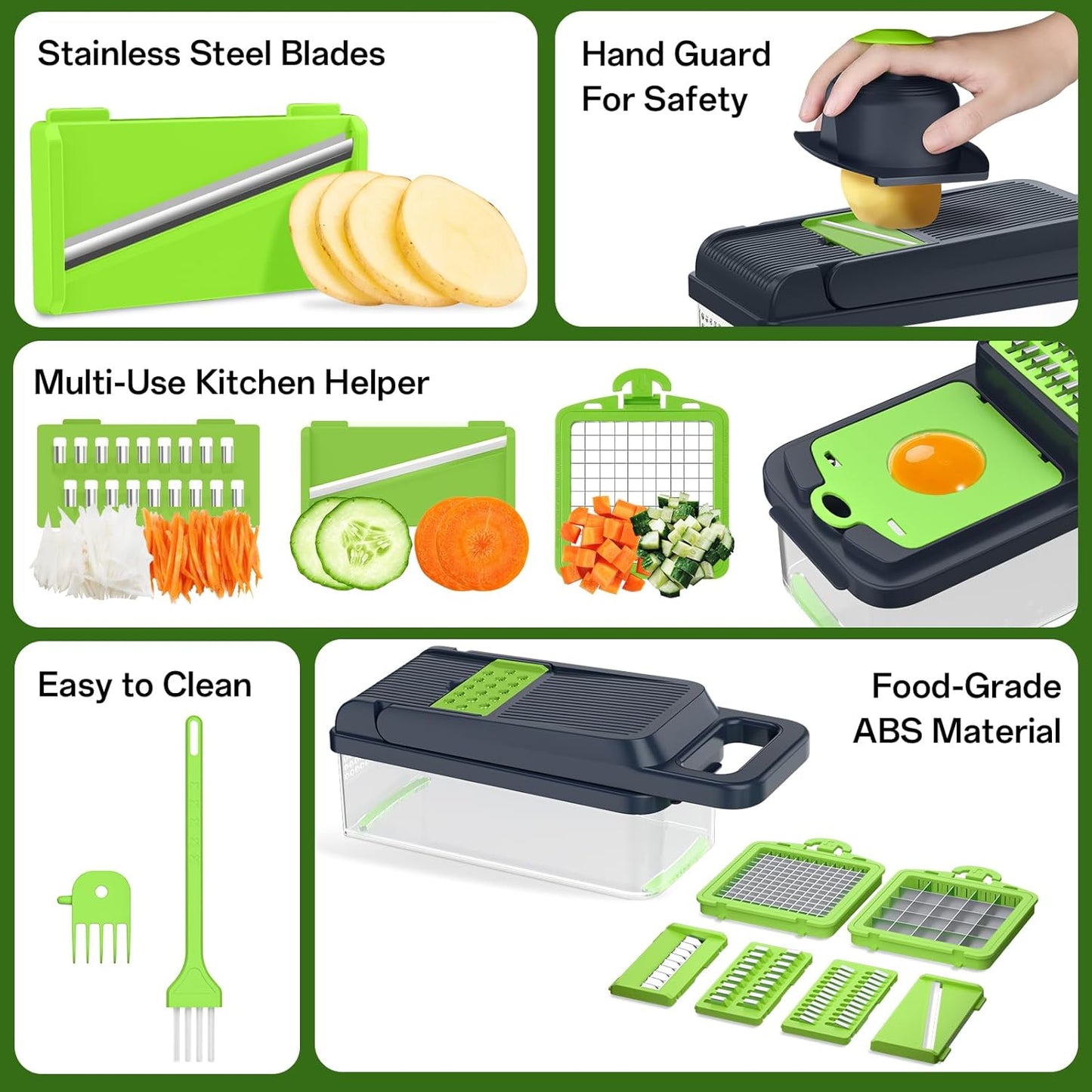 HomeHacks Vegetable Chopper & Vegetable Cutter, 12 in 1