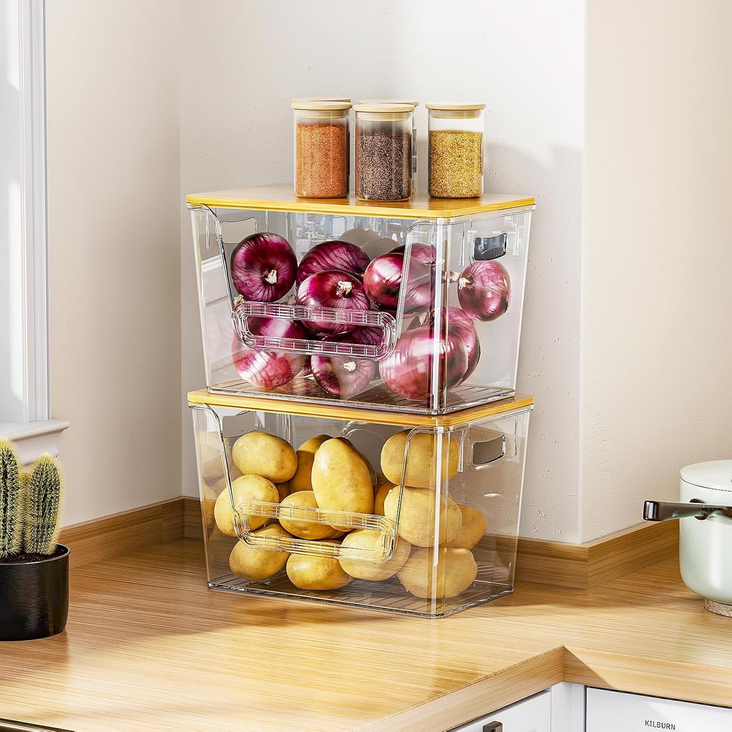 Delamu 2 Set Pantry kitchen organizer